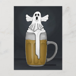 Cartão Postal De Festividades Fantasma do Boo de Halloween