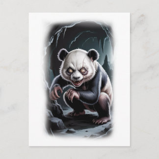 Cartão Postal De Festividades Fantasy Panda Parody Movie Character on a White