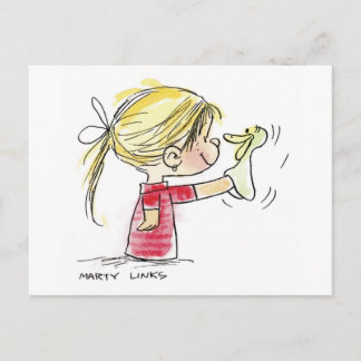 Cartão Postal De Festividades Fantoche de Páscoa EAS-010