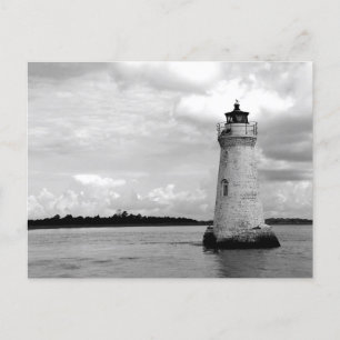 Cartão Postal De Festividades Farol Cockspur Tybee Island, Geórgia