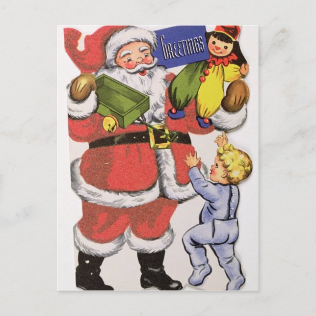 Cartão Postal De Festividades Father Christmas, Victorian Christmas card (Frente)