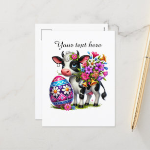 Cartão Postal De Festividades Fazenda de Felz pascoa