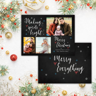 Cartão Postal De Festividades Fazer de Colagem de Fotografias Personalizado 3 Br