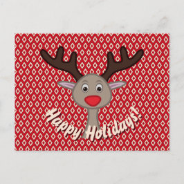 Cartão Postal De Festividades Félicias Festivas Renaudinho de Natal