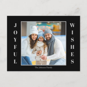 Cartão Postal De Festividades Felicidades da Foto de Natal