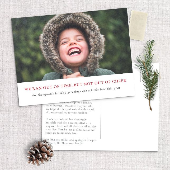 Cartão Postal De Festividades Felicidades De Férias Atrasadas, Saudações Atrasad (Criador carregado)
