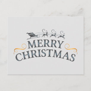 Cartão Postal De Festividades Felicidades de Natal