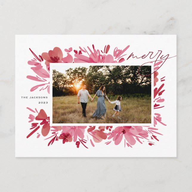 Cartão Postal De Festividades Feliz (Frente)