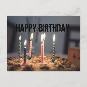 Cartão Postal De Festividades Feliz aniversário