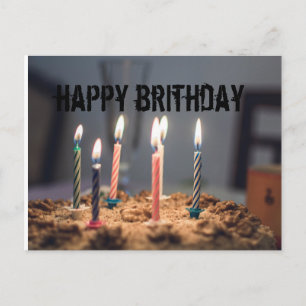 Cartão Postal De Festividades Feliz aniversário