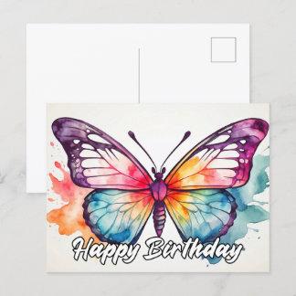 Cartão Postal De Festividades Feliz Aniversário Artístico Aniversário de Arte de