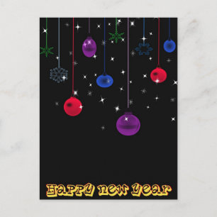 Cartão Postal De Festividades Feliz ano novo