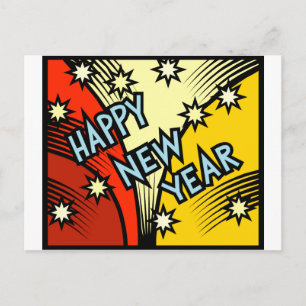 Cartão Postal De Festividades feliz ano novo