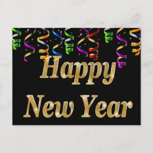 Cartão Postal De Festividades Feliz ano novo