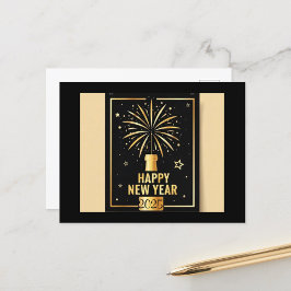 Cartão Postal De Festividades Feliz ano novo