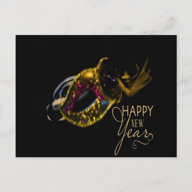 Cartão Postal De Festividades Feliz ano novo (Frente)