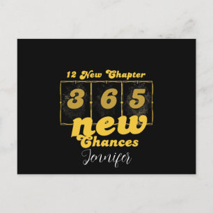 Cartão Postal De Festividades Feliz Ano Novo 12 Novos Capítulos 365 Novas Chance