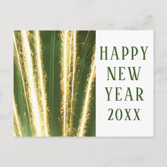 Cartão Postal De Festividades Feliz ano novo 2023 Fogo Festivo (Frente)