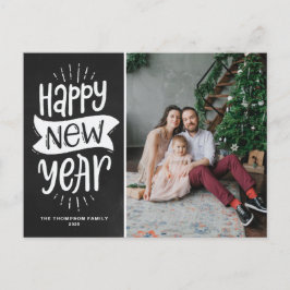 Cartão Postal De Festividades Feliz ano novo Russo De Teclado Falso