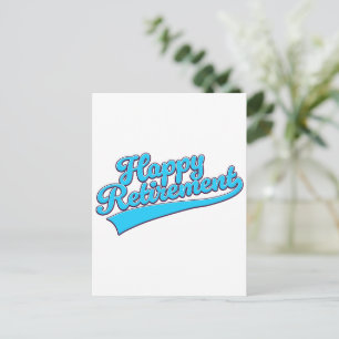 Cartão Postal De Festividades Feliz Aposentadoria edição Azul