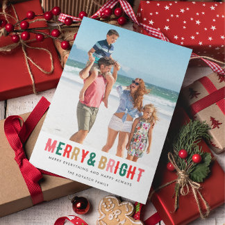 Cartão Postal De Festividades Feliz Bright Family Fotografia Orçamento Natal