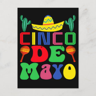 Cartão Postal De Festividades Feliz cinco de maio dia cinco de maio motivacional
