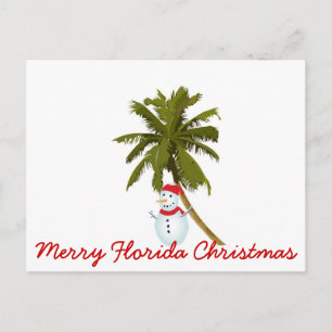 Cartão Postal De Festividades Feliz de Natal na Flórida