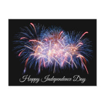 Feliz Dia da Independência Exibição de Fogos de Ar