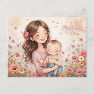 Cartão Postal De Festividades Feliz Dia das Mães!