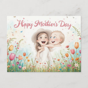 Cartão Postal De Festividades Feliz Dia das Mães!
