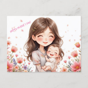 Cartão Postal De Festividades Feliz Dia das Mães!
