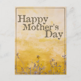 Cartão Postal De Festividades Feliz Dia das Mães no Prado da Flor Vintage - Eng