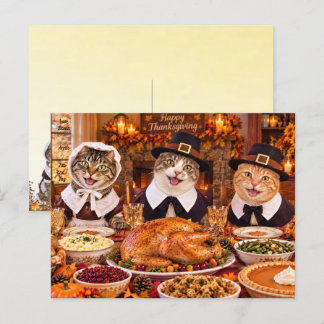 Cartão Postal De Festividades Feliz Dia de Ação de Graças 2026 Da Dawn, Annie, T