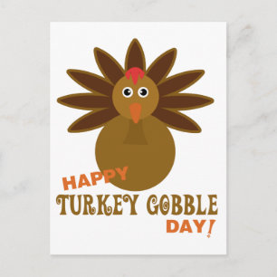 Cartão Postal De Festividades Feliz Dia de Ação de Graças da Turquia