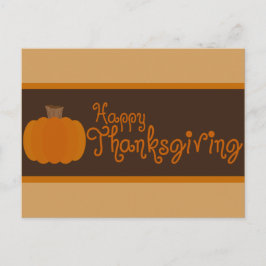 Cartão Postal De Festividades Feliz Dia de Ação de Graças, Pumpkin