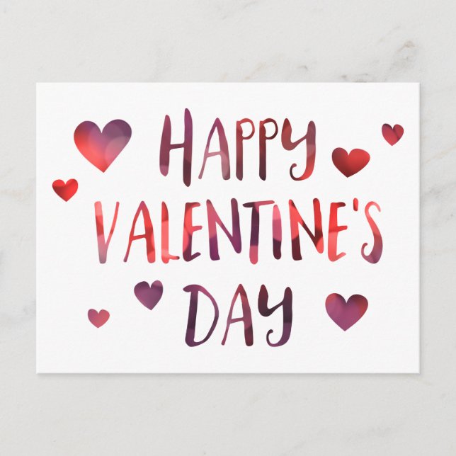 Cartão Postal De Festividades feliz dia de os namorados (Frente)