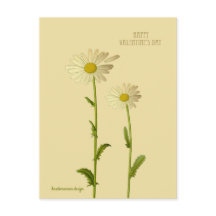 Feliz dia de os namorados - Flor margarida