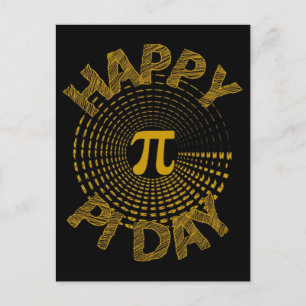 Cartão Postal De Festividades Feliz Dia do Pi 2026 Celebração de Matemática Nerd