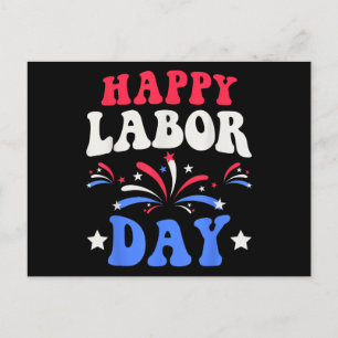 Cartão Postal De Festividades Feliz Dia do Trabalho Homens Mulheres Crianças