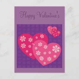 Cartão Postal De Festividades Feliz Dia do Valentim