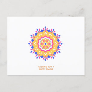 Cartão Postal De Festividades Feliz Diwali