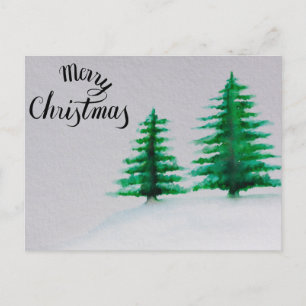 Cartão Postal De Festividades Feliz e água de Natal abençoada Natal