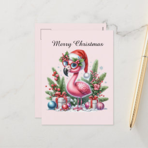 Cartão Postal De Festividades Feliz Feliz Feliz Natal, personalizável
