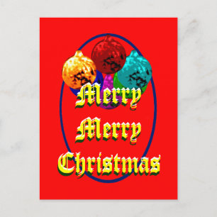 Cartão Postal De Festividades Feliz Feliz Natal O MUSEUM Zazzle Oferece 1
