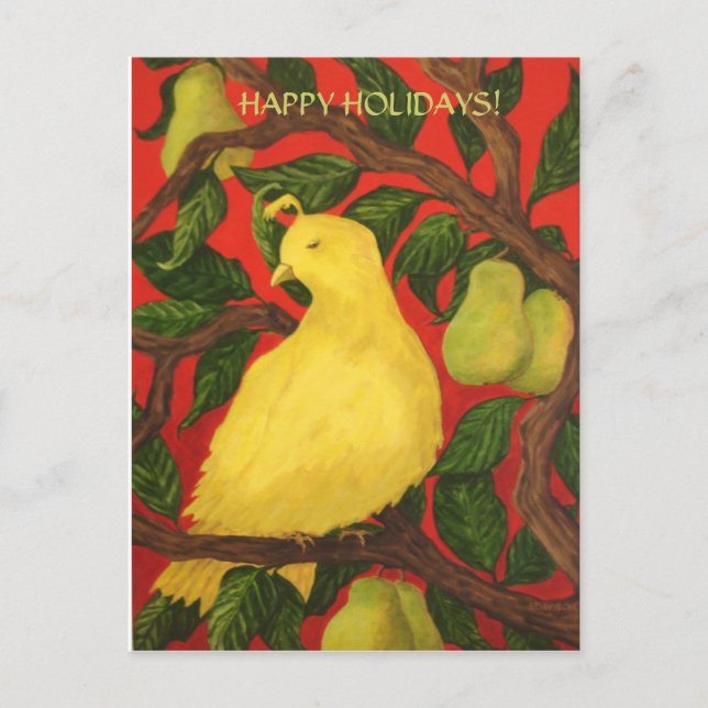 Cartão Postal De Festividades Feliz Férias! (Frente)