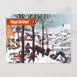 Cartão Postal De Festividades Feliz Férias. Cartão de Natal De Arte Fina