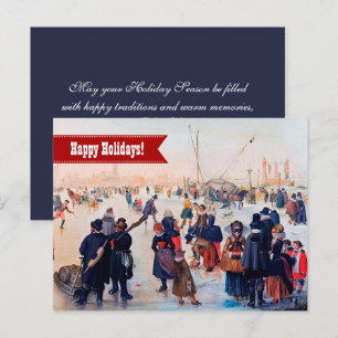 Cartão Postal De Festividades Feliz Férias. Cartão de Natal Personalizado de Bel