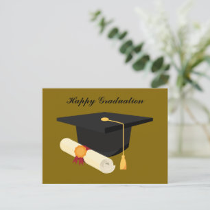 Cartão Postal De Festividades Feliz Graduação