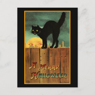 Cartão Postal De Festividades Feliz Halloween