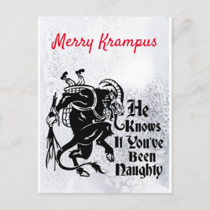Cartão Postal De Festividades Feliz Krampus - Cartão de Saudação
